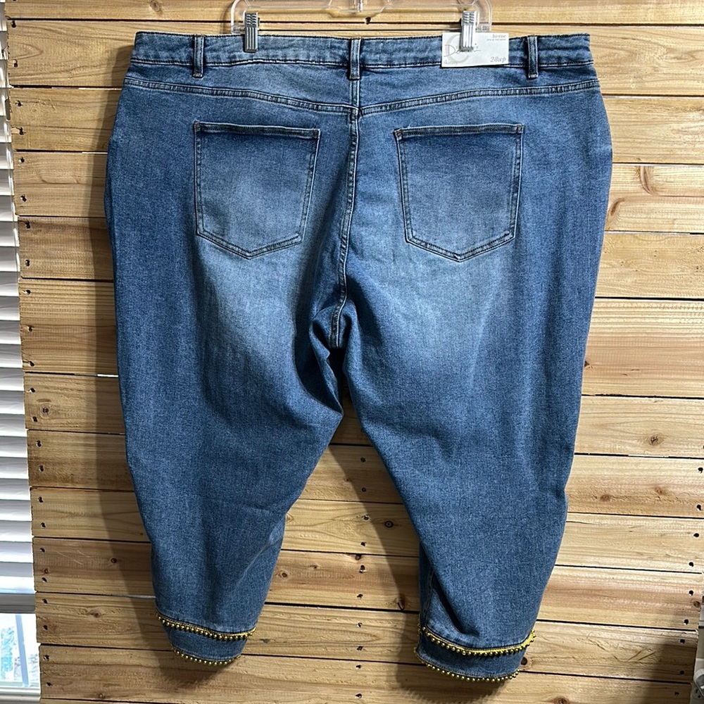 Cato Blue Ankle & Cropped Jeans with Gold Accents - Picture 7 of 11